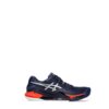 Tênis Masculino ASICS Gel Resolution 9 Clay Azul Marinho, Laranja e Branco - ATPSHOP