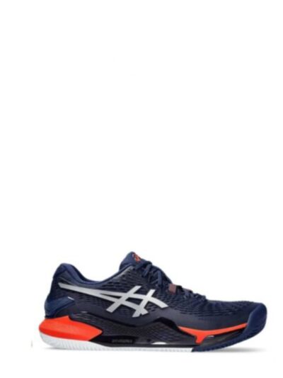 Tênis Masculino ASICS Gel Resolution 9 Clay Azul Marinho, Laranja e Branco - ATPSHOP