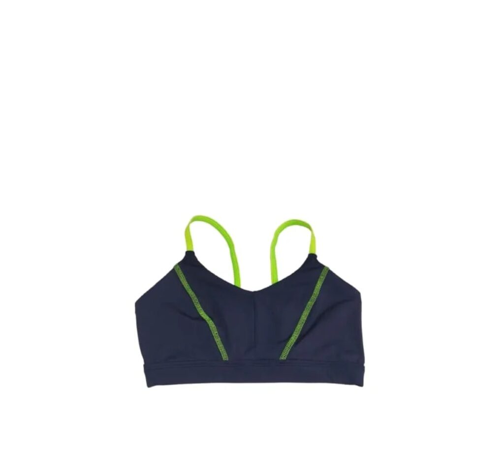 Top Shark Costura Contrastante Azul Marinho e Verde - ATPSHOP