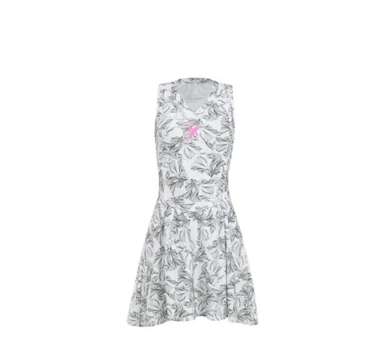 Vestido Drop Shot Nicole 2.0 Branco/Preto - ATPSHOP