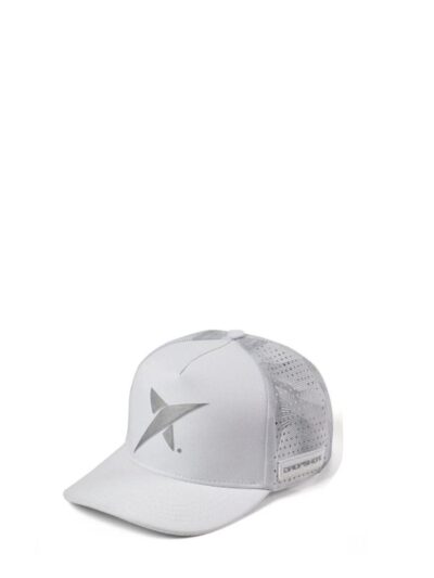 Boné Drop Shot Estrela Branco com Prata - ATPSHOP