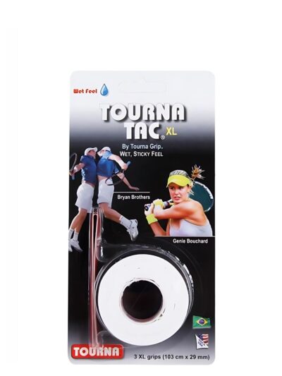 Overgrip Unique Tourna Tac XL Branco com 3 Unidades - ATPSHOP