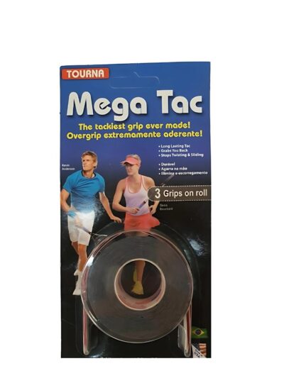 Overgrip Unique Tourna Tac XL Preto com 3 Unidades - ATPSHOP