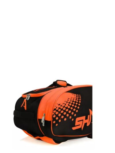 Raqueteira de Beach Tennis Shark Preta e Laranja - ATPSHOP