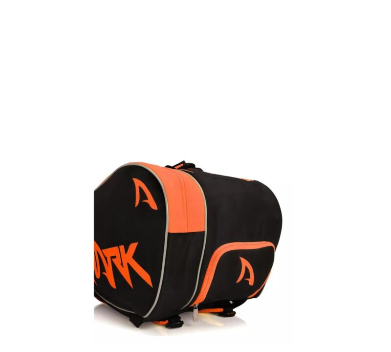 Raqueteira de Beach Tennis Shark Preta e Laranja - ATPSHOP