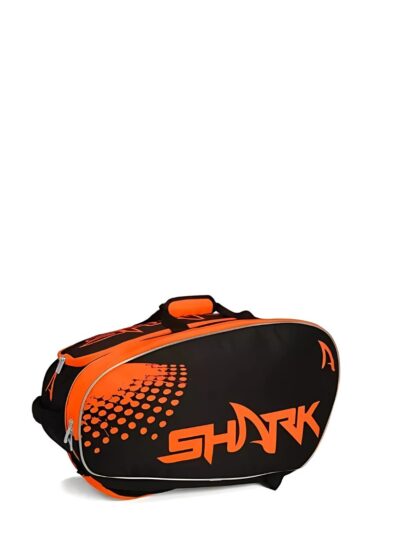 Raqueteira de Beach Tennis Shark Preta e Laranja - ATPSHOP