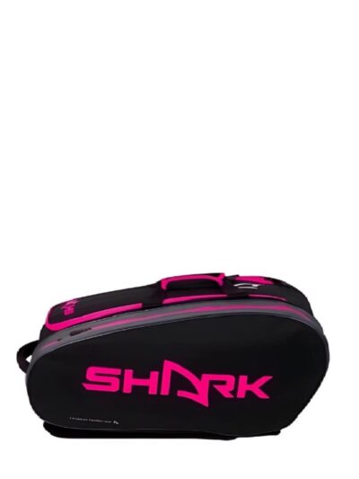 Raqueteira de Beach Tennis Shark Preto com Rosa 2023 - ATPSHOP