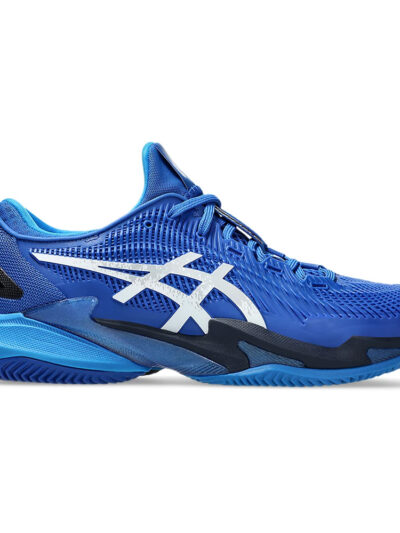 Tênis Asics Court FF 3 Novak Clay Azul e Prata - ATPSHOP