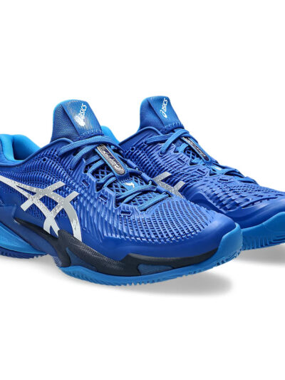 Tênis Asics Court FF 3 Novak Clay Azul e Prata - ATPSHOP