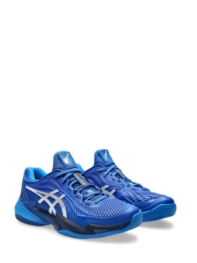 Tênis Asics Court FF 3 Novak Clay Azul e Prata - ATPSHOP