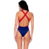 Maiô Speedo Cross Slim com Recorte - Azul Marinho e Vermelho - ATPSHOP