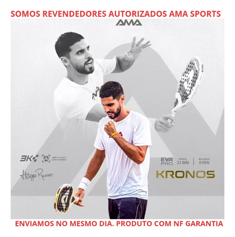 Raquete de Beach Tennis Ama Sport Kronos Hugo Russo 2025 - ATPSHOP