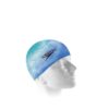 Touca de Natação em Silicone Speerit Cap - Blue Beach - ATPSHOP