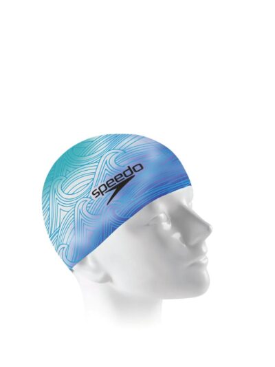 Touca de Natação em Silicone Speerit Cap - Blue Beach - ATPSHOP