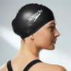 Touca de Natação Speedo Lisa Preta - ATPSHOP