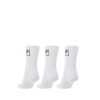 Tripack Meias Fila Cano Alto Fbox Unissex - Branco - ATPSHOP