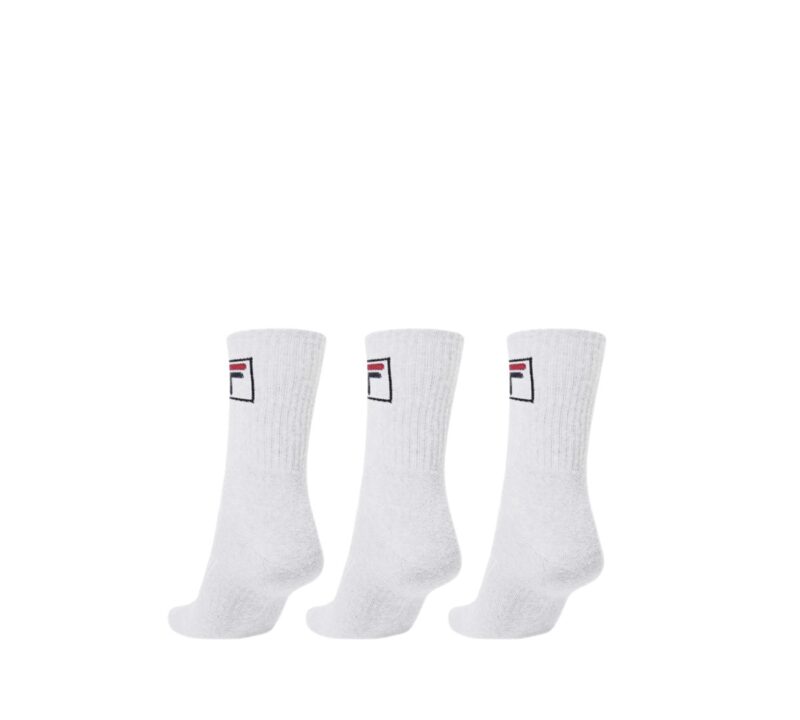 Tripack Meias Fila Cano Alto Fbox Unissex - Branco - ATPSHOP