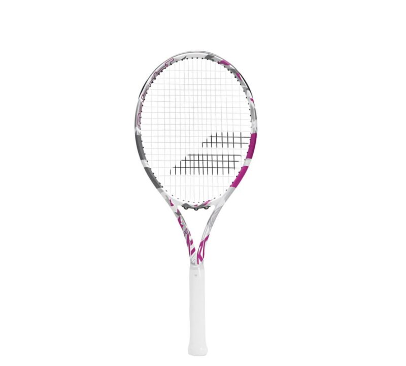 Raquete de Tênis Babolat Evo Aero 275g Branca e Rosa - ATPSHOP