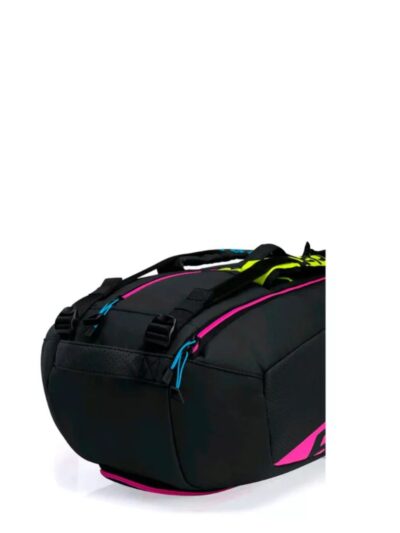 Raqueteira Babolat Pure Aero Rafa X6 Preta, Amarela e Rosa - ATPSHOP