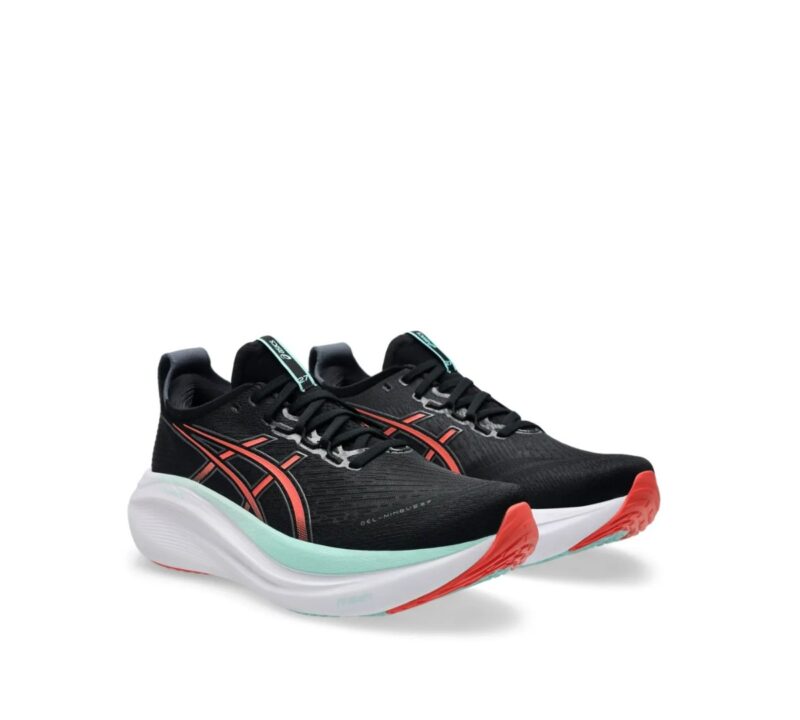 Tênis ASICS GEL-Nimbus 27 - Preto e Rosa - ATPSHOP
