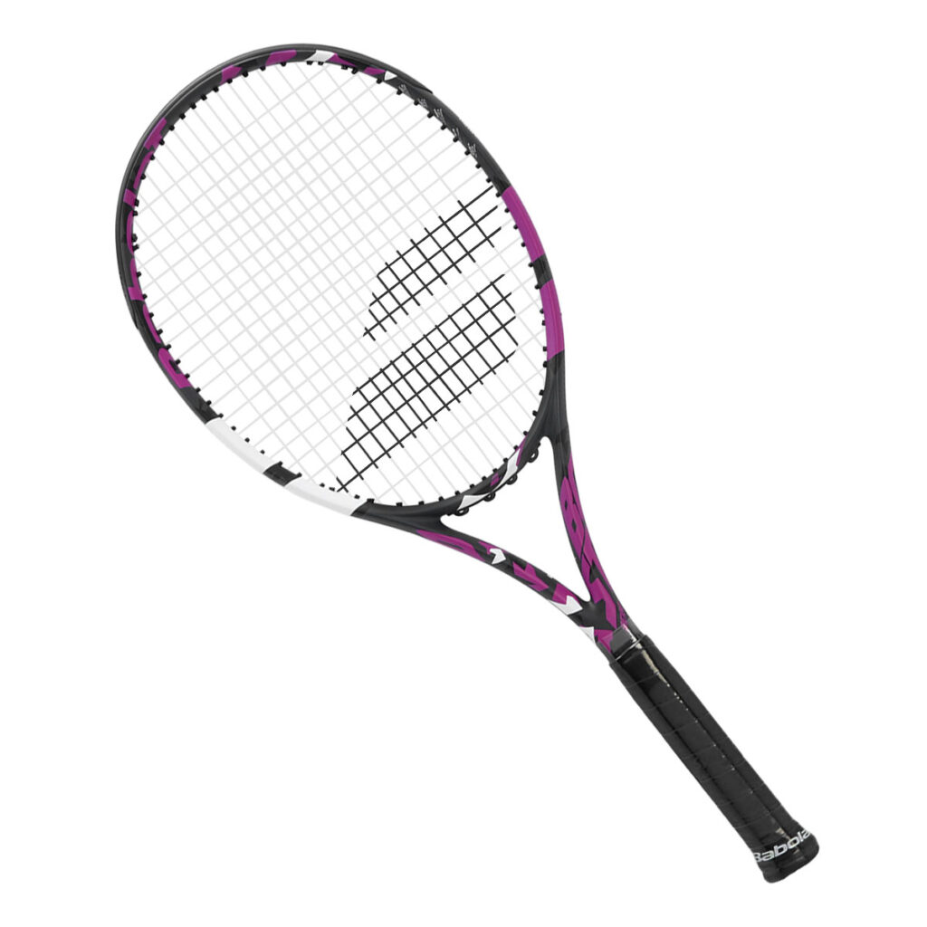 Raquete De Tênis Babolat Boost Aero Rosa Pink e Cinza Chumbo - ATPSHOP