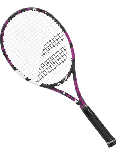 Raquete De Tênis Babolat Boost Aero Rosa Pink e Cinza Chumbo - ATPSHOP