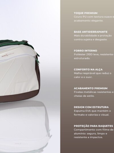 Raqueteira de Beach Tennis Ama Sport Classic Bee - ATPSHOP