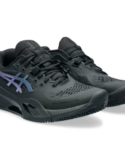 Tênis ASICS Gel-Resolution X Night Energy - Feminino - Preto e Azul - ATPSHOP