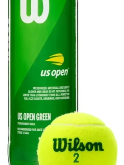 Bola Tênis Us Open Green - 1 Tubo Com 3 Bolinhas - Wilson - ATPSHOP