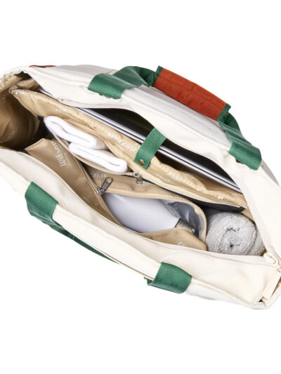 Bolsa Wilson Roland Garros Tote 2026 Off White e Marrom - ATPSHOP