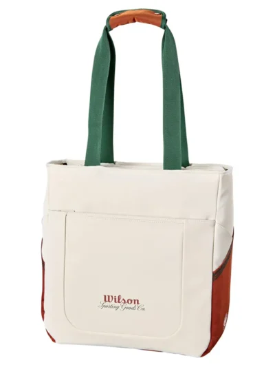 Bolsa Wilson Roland Garros Tote 2026 Off White e Marrom - ATPSHOP