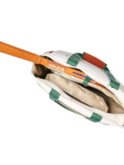 Bolsa Wilson Roland Garros Tote 2026 Off White e Marrom - ATPSHOP