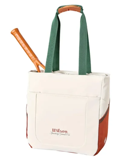 Bolsa Wilson Roland Garros Tote 2026 Off White e Marrom - ATPSHOP
