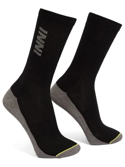 Meia INNI Game Cano ALTO Preta PACK com 2 Pares - ATPSHOP