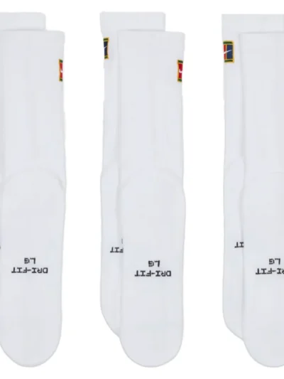 Meia Nike Cano Alto Everyday Elevate Com 03 Pares Branca - ATPSHOP
