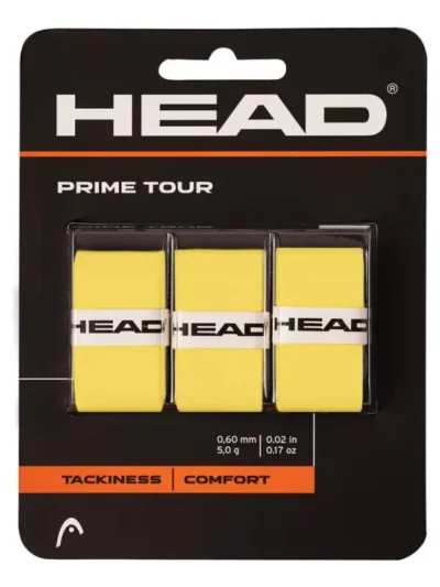 Overgrip Head Prime Tour Amarelo Para Raquete - 3 Un - ATPSHOP