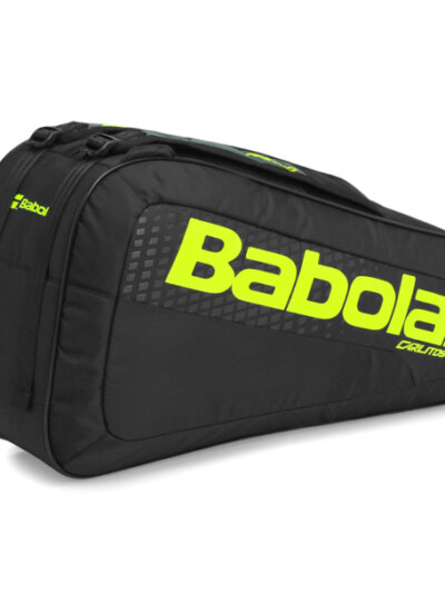 Raqueteira Babolat Carlitos Junior Preto e Limão - ATPSHOP