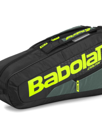 Raqueteira Babolat Carlitos Junior Preto e Limão - ATPSHOP