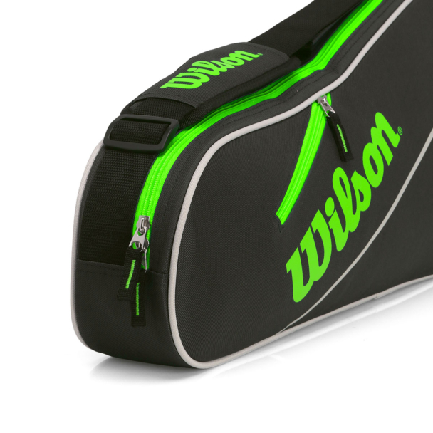 Raqueteira Wilson Advantage 3PK Triple Preto e Verde - ATPSHOP