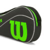 Raqueteira Wilson Advantage 3PK Triple Preto e Verde - ATPSHOP