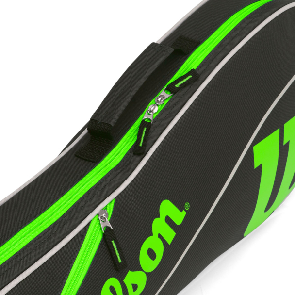 Raqueteira Wilson Advantage 3PK Triple Preto e Verde - ATPSHOP