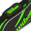 Raqueteira Wilson Advantage 3PK Triple Preto e Verde - ATPSHOP