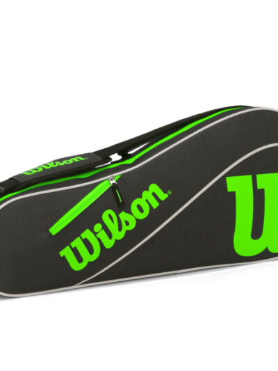 Raqueteira Wilson Advantage 3PK Triple Preto e Verde - ATPSHOP