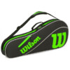 Raqueteira Wilson Advantage 3PK Triple Preto e Verde - ATPSHOP