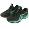 Tênis Asics Court FF 3 - Clay - Saibro - Preto e Verde - ATPSHOP