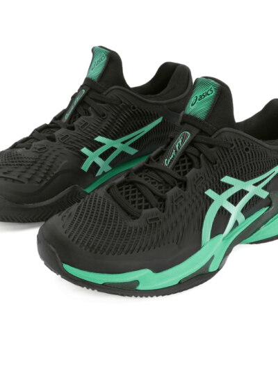 Tênis Asics Court FF 3 - Clay - Saibro - Preto e Verde - ATPSHOP