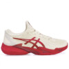 Tênis Asics Court FF 3 Novak - Quadra Rápida - Branco Off e Vermelho - ATPSHOP