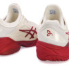 Tênis Asics Court FF 3 Novak - Quadra Rápida - Branco Off e Vermelho - ATPSHOP