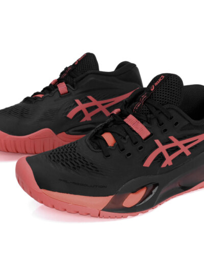 Tênis Asics Gel Resolution X - All Court Preto e Coral - ATPSHOP
