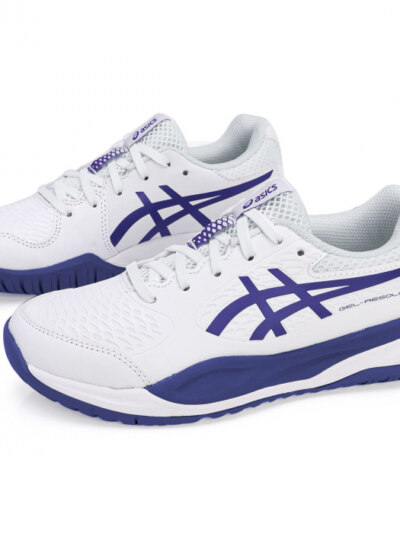 Tênis Asics Gel Resolution X GS Junior Branco e Marinho - ATPSHOP